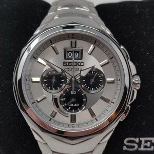 Seiko Men's Coutura Solar Chronograph Watch